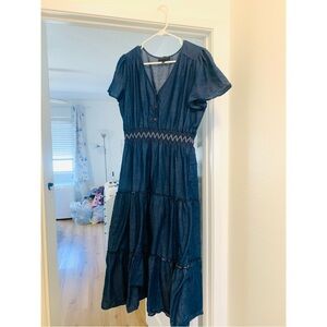 DEMIM MAXI DRESS 💙⭐️🤩